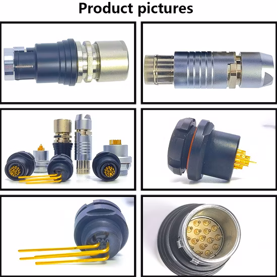 IP68 방수 2K/3K 306/312/318 산업 자동화용 퀵 록 원형 푸시 풀 커넥터