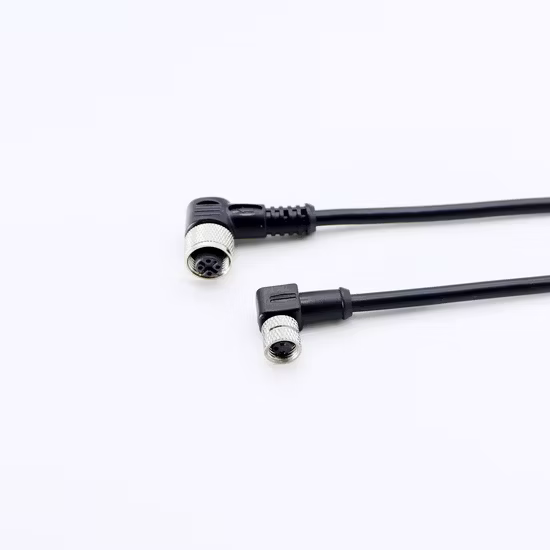 소스 공장 M8 성형 벤딩 플러그 등급 방수 4 코어 산업용 커넥터