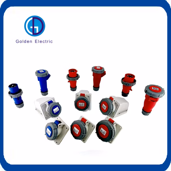 IP44/IP67 방수 산업용 전기 플러그 및 소켓 남여 소켓 16A 32A